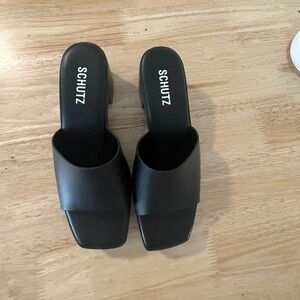Schutz platform sandal never worn